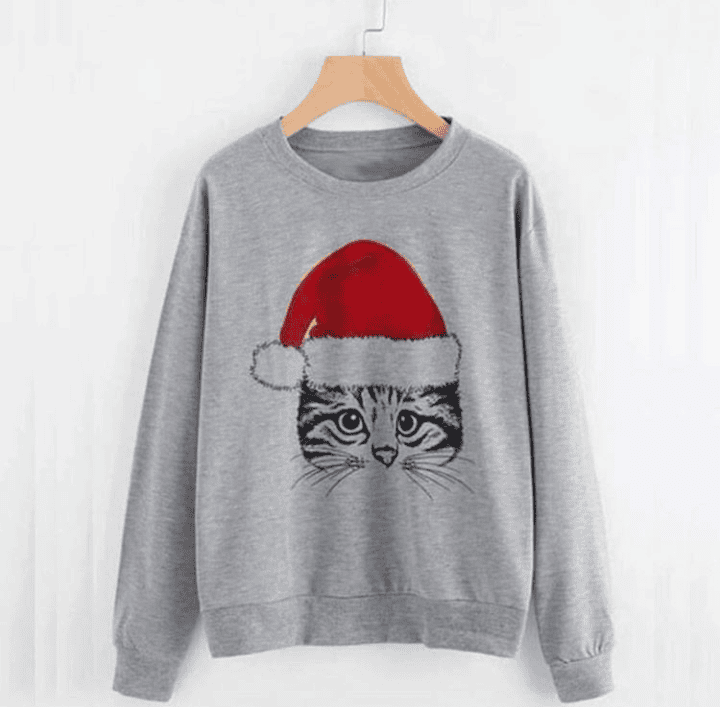 Christmas Catty Sweatshirt Christmas Catty Sweatshirt